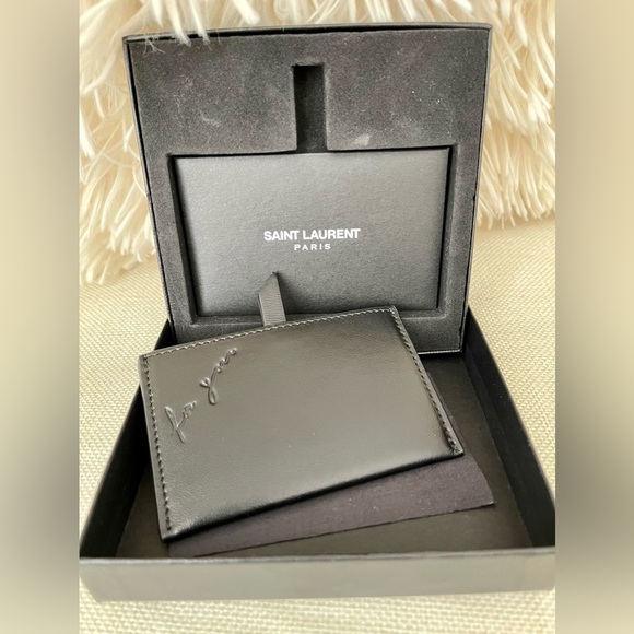 ⭐️COA⭐️SAINT LAURENT COMPACT MIRROR/CARDCASE~NIB~GORGEOUS 💯 Authentic - Picture 1 of 9
